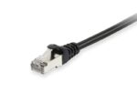 EQUIP 605592 Cat.6 S/FTP Patch Cable, 3.0m, Black, 8.34x11.68x3000mm - 000000000000605592