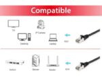 EQUIP 605592 Cat.6 S/FTP Patch Cable, 3.0m, Black, 8.34x11.68x3000mm - 000000000000605592