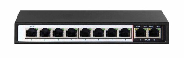 Extralink CERES PoE Switch 8x 100Mb/s PoE/PoE+ 2x RJ45 - EX.3906