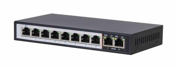 Extralink PERSES PoE Switch 8x Gigabit PoE/PoE+ 2x RJ45 - EX.14312