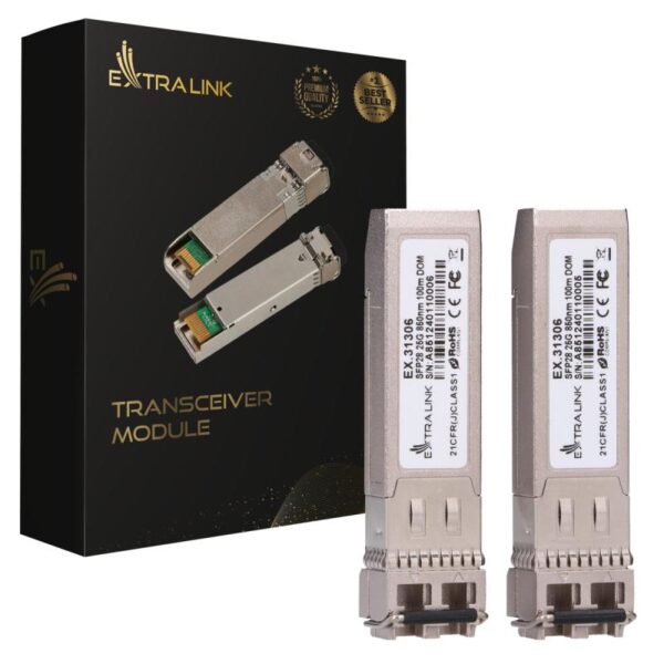 Extralink SFP28 25G 2-Pack SFP28 Module 25Gbps LC/UPC Duplex - EX.31306