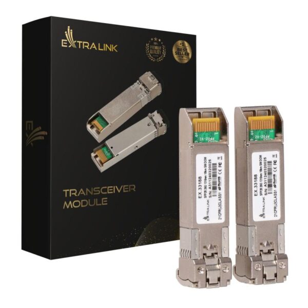 Extralink SFP28 25G 2-Pack SFP28 Module 25Gbps LC/UPC Duplex - EX.33188