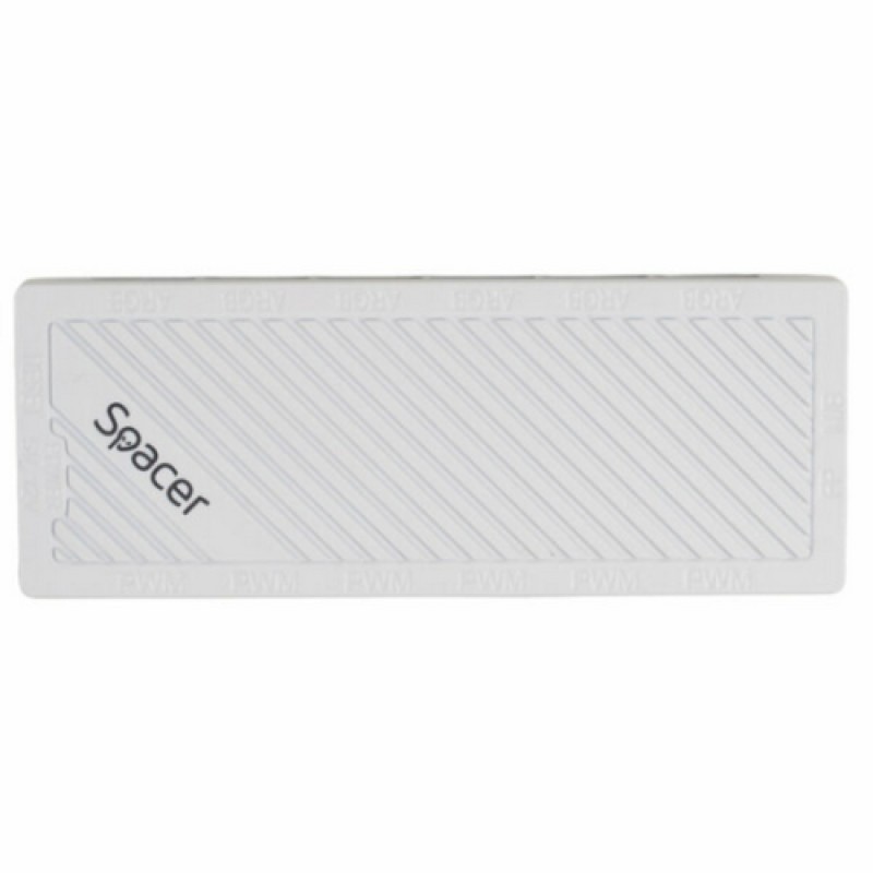 FAN HUB SPACER pt. maxim 6 ventilatoare ARGB, telecomanda - SPFC-ARGB-WH-6F-01 FAN HUB SPACER pt. maxim 6 ventilatoare ARGB, telecomanda - SPFC-ARGB-WH-6F - imagine 1