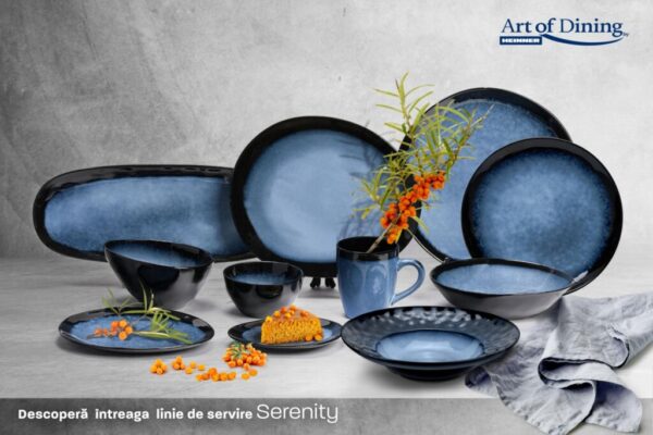 FARFURIE OVALA CERAMICA 21 CM, SERENITY, ART OF DINING BY HEINNER - HR-LH-FO21