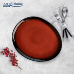 FARFURIE OVALA CERAMICA 28 CM, VULCANO, ART OF DINING BY HEINNER - HR-LH-VFO28