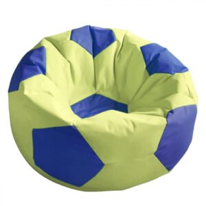 FOTOLIU PUF XL MINGE FOTBAL 75CM GALBEN - HR-BBAGFTB75-YLW