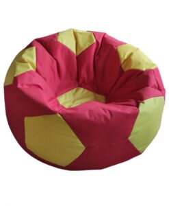 FOTOLIU PUF XL MINGE FOTBAL 75CM ROZ - HR-BBAGFTB75-PNK