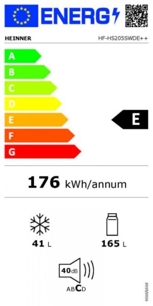 FRIGIDER CI DOUA USI HEINNER HF-HS205SWDE++