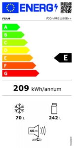 FRIGIDER CU DOUA USI FRAM FDD-VRR311BGE++