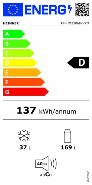 FRIGIDER CU DOUA USI HEINNER HF-HM2206INVXD