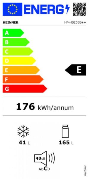 FRIGIDER CU DOUA USI HEINNER HF-HS205E++