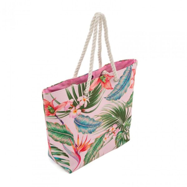 Geanta plaja Tropical Crem - HR-BCHBAG-TRPC