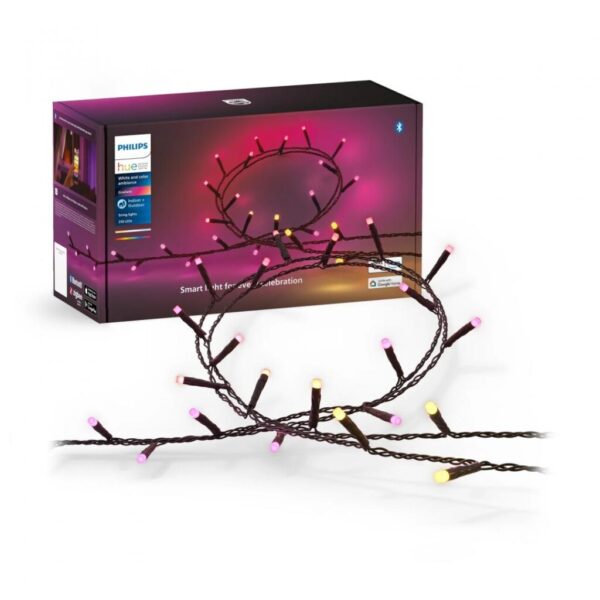 Ghirlanda inteligenta LED RGB Philips Hue Festavia, 250 LED-uri, 24V - 000008720169246621