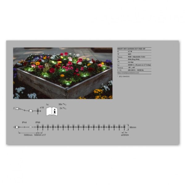 Ghirlanda Ledvance SMART+ GARDEN 18 DOT MULTICOLOR - 000004058075478558