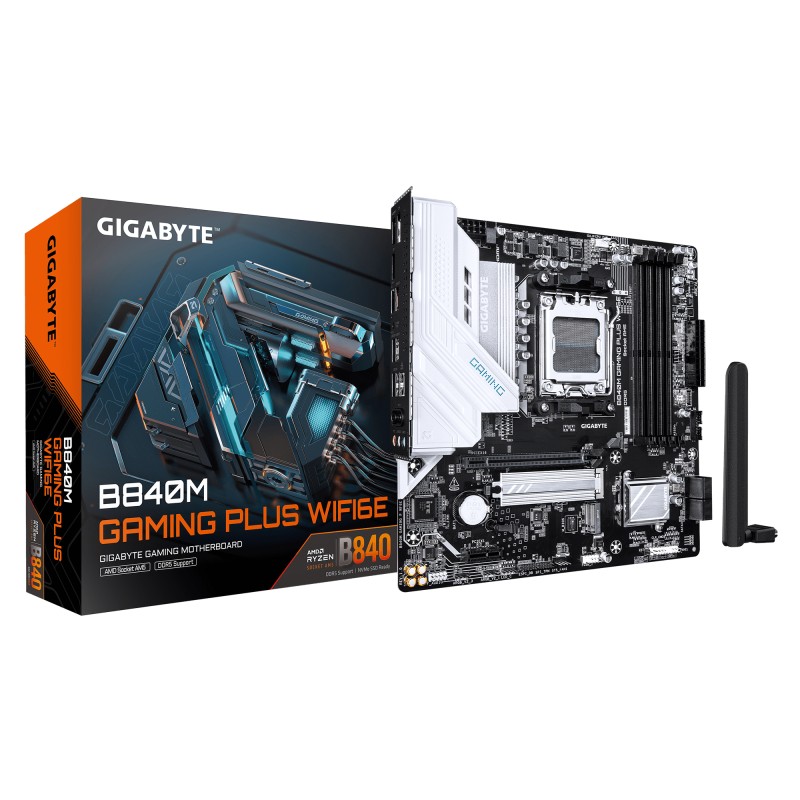 GIGABYTE B840M GAMING PLUS WIFI6E. Processor manufacturer: AMD - B840M GAMING P WF6E-01 GIGABYTE B840M GAMING PLUS WIFI6E. Processor manufacturer: AMD - B840M GAMING P WF6E - imagine 1