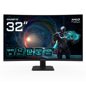 Gigabyte Monitor gaming 31.5" GS32QCA, Non-glare, Rezolutie: 2560 x 1440
