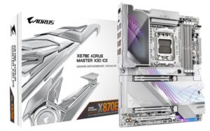 GIGABYTE X870E AORUS MASTER X3D ICE. Processor manufacturer: AMD - X870E A MASTER X ICE