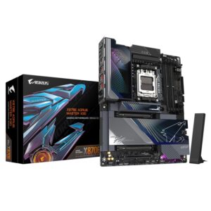 GIGABYTE X870E AORUS MASTER X3D. Processor manufacturer: AMD - X870E A MASTER X