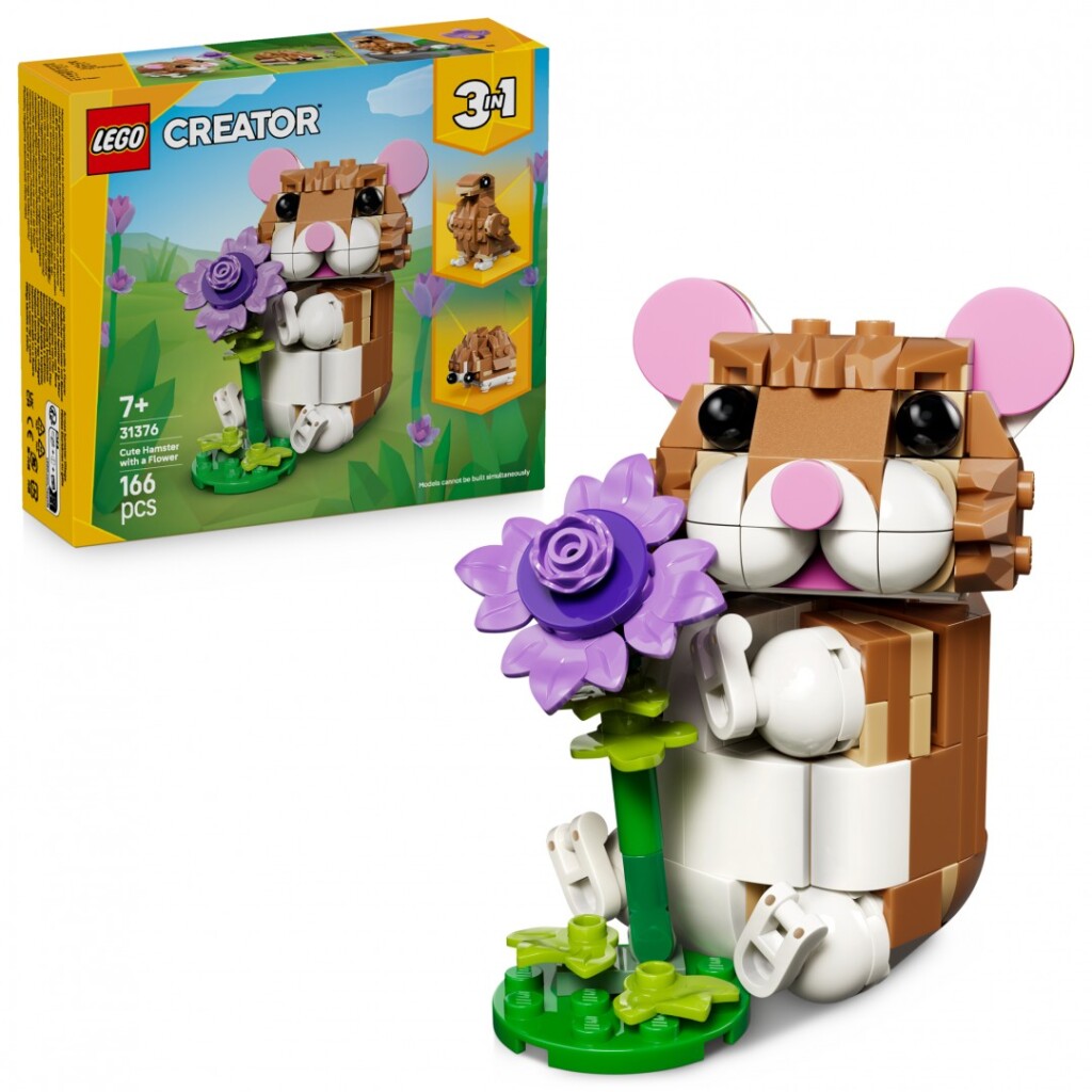 HAMSTER ADORABIL CU O FLOARE LEGO31376-01 HAMSTER ADORABIL CU O FLOARE LEGO31376 - imagine 1
