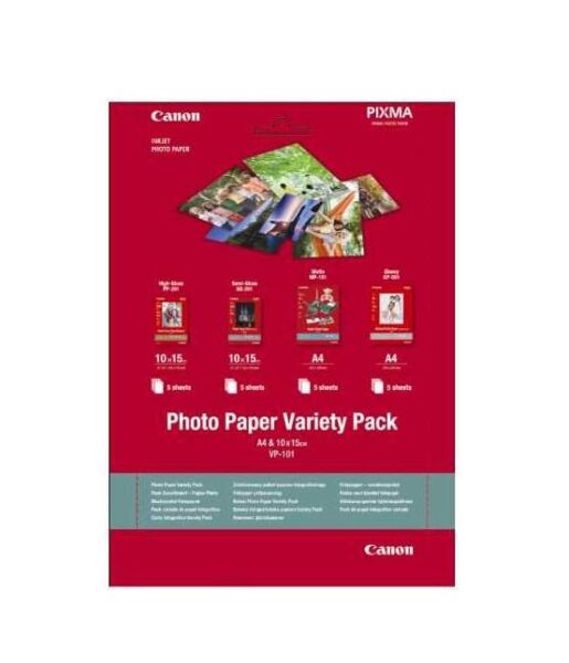 Hartie foto Canon VP-101S Variety Pack, dimensiune 10x15cm - BS0775B079AA