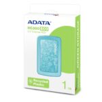 HDD extern ADATA, 1TB, HC300 ECO, 2.5", USB 3.2, plastic si silicon - AHC300E-1TU31-CGN