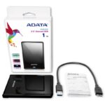 HDD Extern ADATA HV620S, 1TB, Negru, USB 3.1 - AHV620S-1TU31-CBK