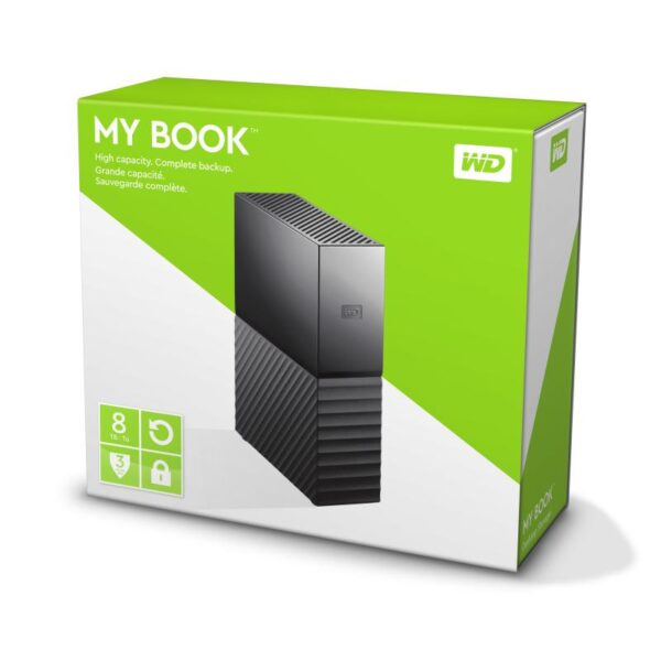 HDD extern WD My Book, 8TB, negru, USB 3.0 - WDBBGB0080HBK-EESN