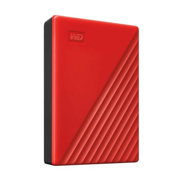 HDD Extern WD My Passport, 4TB, rosu, USB 3.2 - WDBPKJ0040BRD-WESN