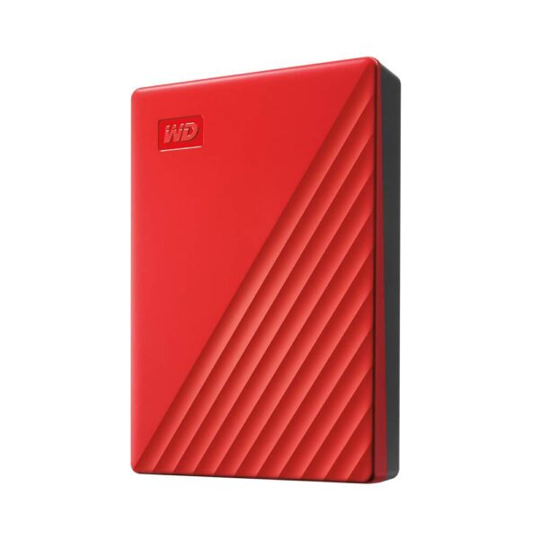 HDD Extern WD My Passport, 4TB, rosu, USB 3.2 - WDBPKJ0040BRD-WESN