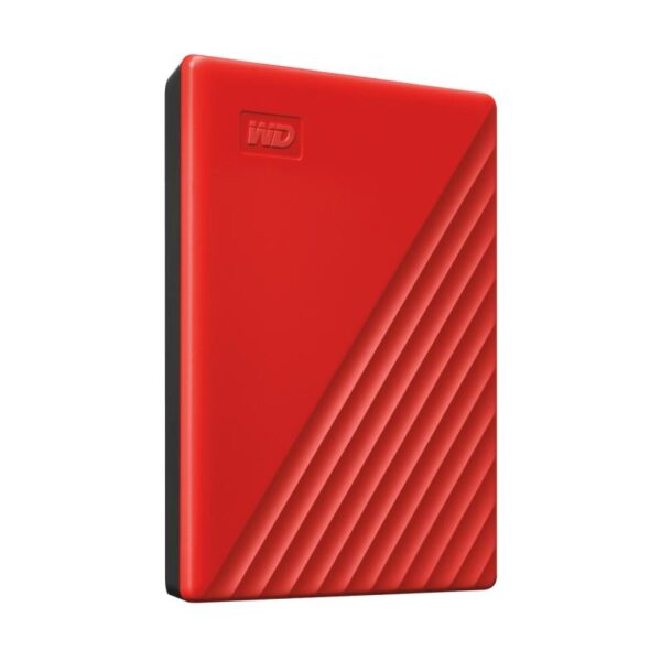 HDD Extern WD My Passport, 4TB, rosu, USB 3.2 - WDBPKJ0040BRD-WESN