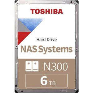 HDD intern Toshiba, 3.5", 6TB, N300, SATA3, 7200rpm, 128MB - HDWG460UZSVA