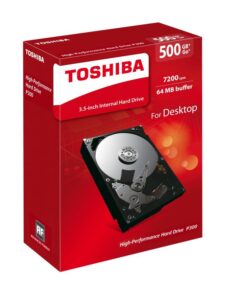 HDD intern Toshiba, P300, 3.5", 500GB, SATA3, 7200rpm, 32MB - HDWD105UZSVA