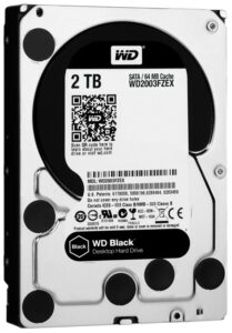 HDD WD Black, 2TB, 7200RPM, SATA III - WD2003FZEX