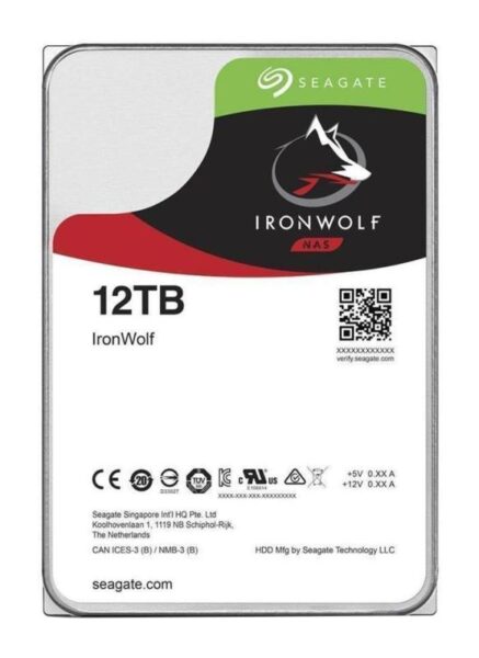 HDD Seagate IronWolf, 12TB, 7200RPM, SATA III - ST12000VN0008