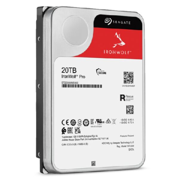 Hard disk Seagate IronWolf Pro 20TB SATA-III 7200RPM 256MB - ST20000NT001