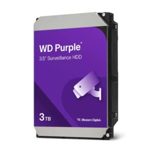 HDD Surveillance WD Purple, 3 TB, 5400 rpm, 128 MB, SATA III - WD34PURZ