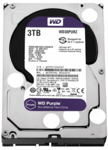 HDD WD Purple, 3TB, 5400RPM, SATA III - WD30PURZ