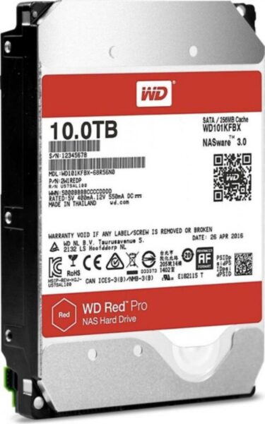 HDD WD Red PRO, 10TB, 7200RPM, SATA III - WD102KFBX