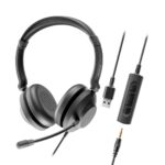 HEADSET AXTEL ONE UC35 STEREO HD AXH-ONE, Corded, Plug - AXH-ONEUCD-35