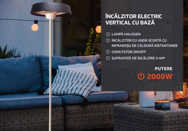 HEINNER Incalzitor electric vertical cu baza 1000W/ 2000W - HR-SD015