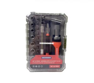 HEINNER SET 35 PIESE - SURUBELNITA CU CLICHET CU ACC - PCSS019