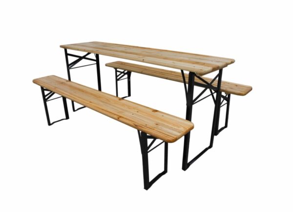 HEINNER SET MASA CU 2 BANCI LEMN PLIABILE - DMBL001