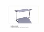 HEINNER SEZLONG CU PARASOLAR 186X55X24CM GRI - DSZP012