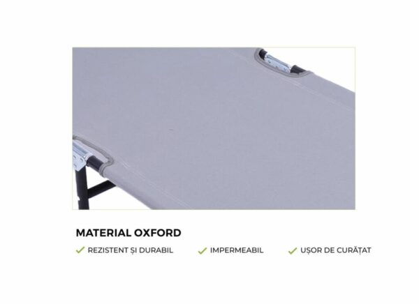 HEINNER SEZLONG CU PARASOLAR 186X55X24CM GRI - DSZP012