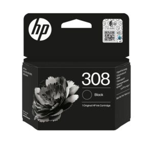 HP 308 Black Original Ink Cartridge. Cartridge capacity: Standard - 7FP21UE#CE1
