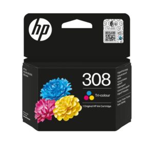 HP 308 Tri-color Original Ink Cartridge. Colour ink type - 7FP20UE#CE1
