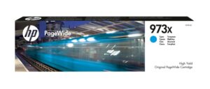 HP 973X High Yield Cyan Original PageWide Cartridge. Colour - F6T81AE