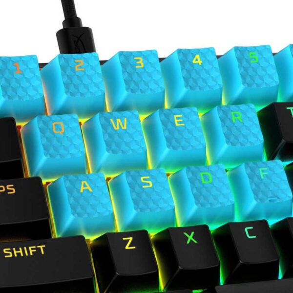 HP Gaming Keycaps Full set, HyperX Pudding, US Layout, Blue - 519U1AA#ABA