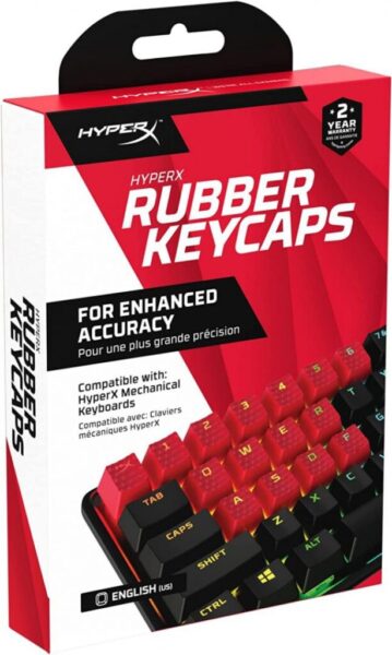 HP Gaming Keycaps Full set, HyperX Pudding, US Layout, RED - 519T6AA#ABA