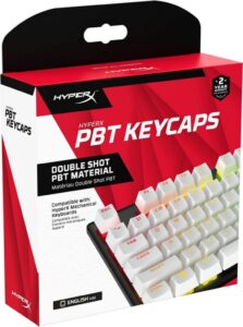 HP Gaming Keycaps Full set, HyperX Pudding, US Layout, White PBT - 519T5AA#ABA